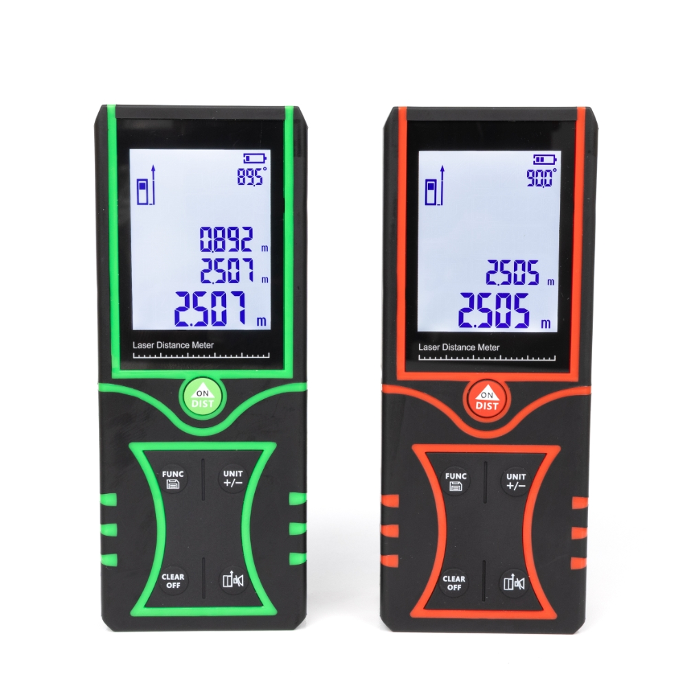Laser Distance Measure - モデルGS-16 工業用赤色レーザーテープメジャー 120m レーザー距離計 レンジファインダー IP54等級