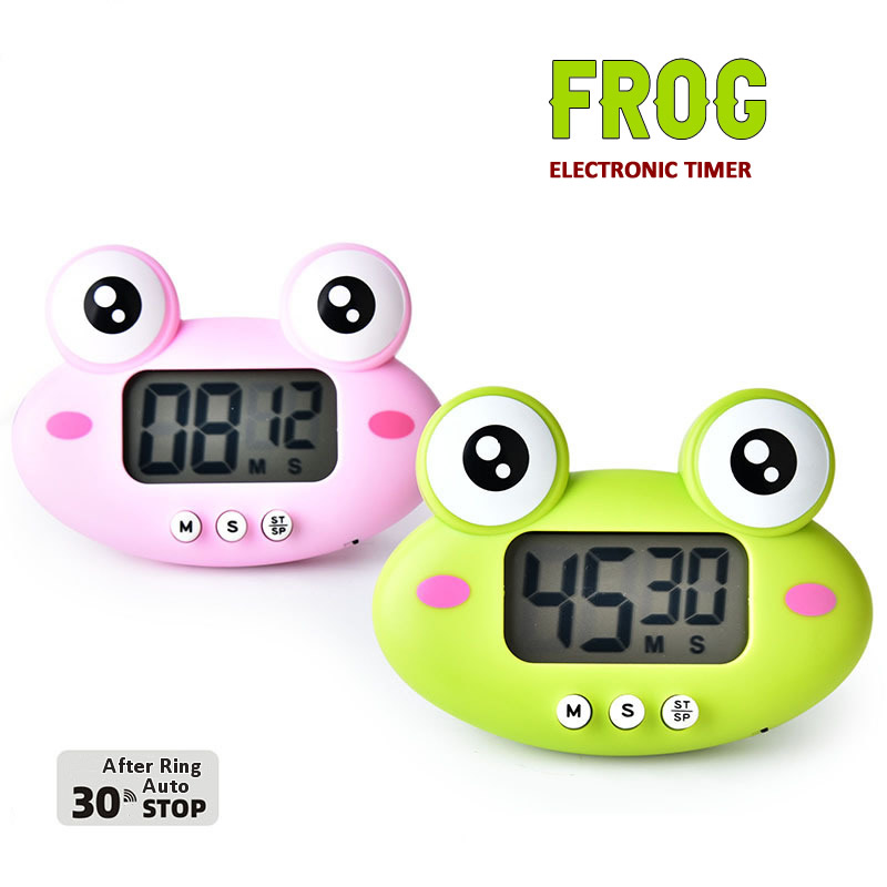 Electronics Gadgets For Gift - かわいいカエル Dinasour キッチン電子デジタルタイマー 1-99 分調理研究作業タイマーリマインダー家庭用キッチンガジェットギフト