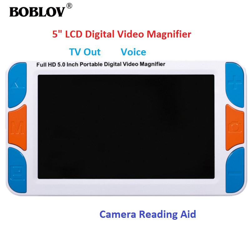 Digital Magnifier Reading - Eyoyo 5.0インチLCD 3-48倍携帯デジタル拡大鏡Lupa電子ビデオ読書補助具 HDMI 1080 I60