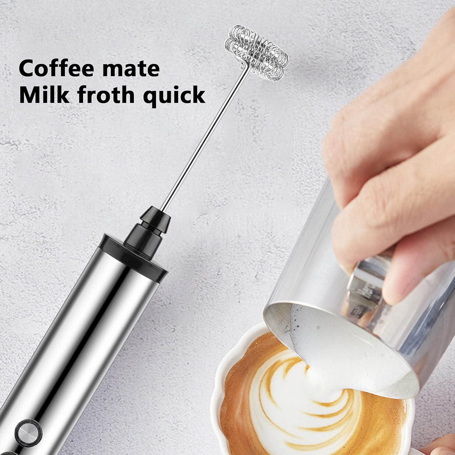 Electro Gadgets - マグパイ3in1ハンドヘルド電動ミルク泡立て器ドリンクミキサー卵ビーター充電式簡単操作泡立て器家庭用キッチンツール
