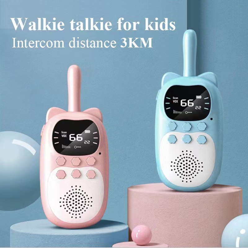 Electronics Gadgets For Gift - 子供用トランシーバー 2個セット 電子玩具 子供用スパイガジェット ベビーラジオ電話 3km範囲
