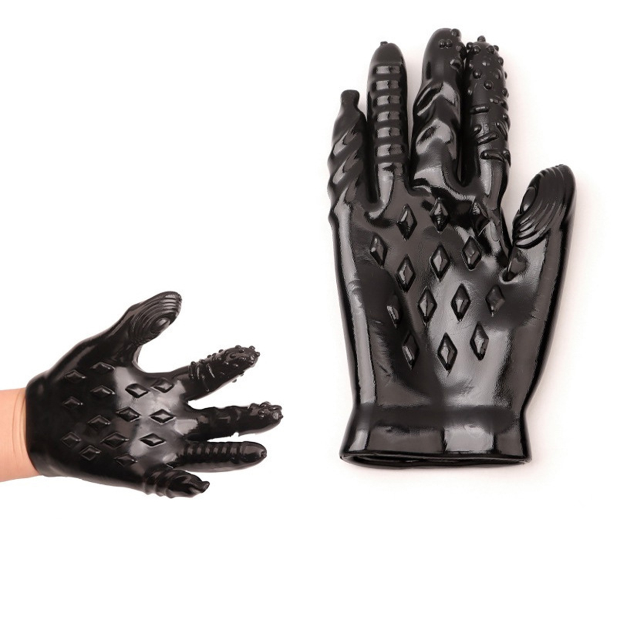 Electronics Gadgets For Women - 女性用オナニーグローブ SMセックストイ エロティックマジックパームハンドマスタベーターセックスグローブ 大人カップル用フィンガリング膣マッサージグローブ