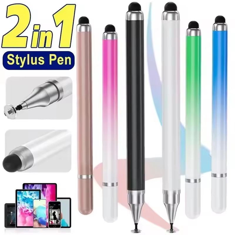 Smart Pen Digital - タブレット、モバイル、Android、IOSフォン、iPad用2in1ユニバーサルスタイラスペン、描画タブレットペン、静電容量式タッチスクリーンペン