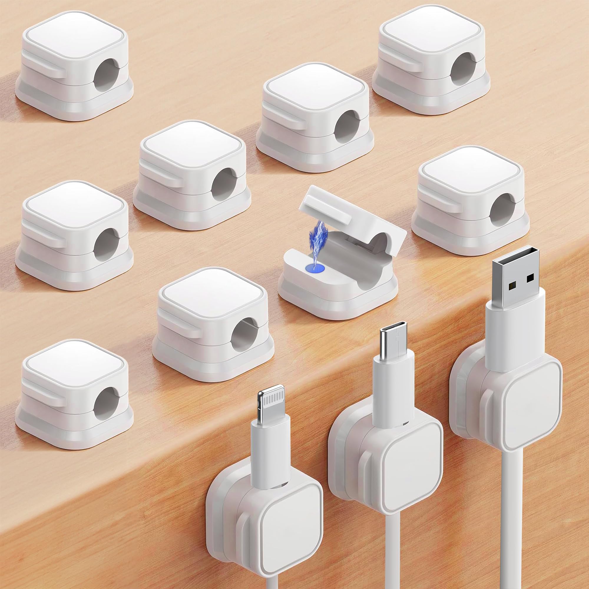 6/12/18 個磁気ケーブルオーガナイザークリップケーブル - Magnetic Charging Cable のレビューと価格