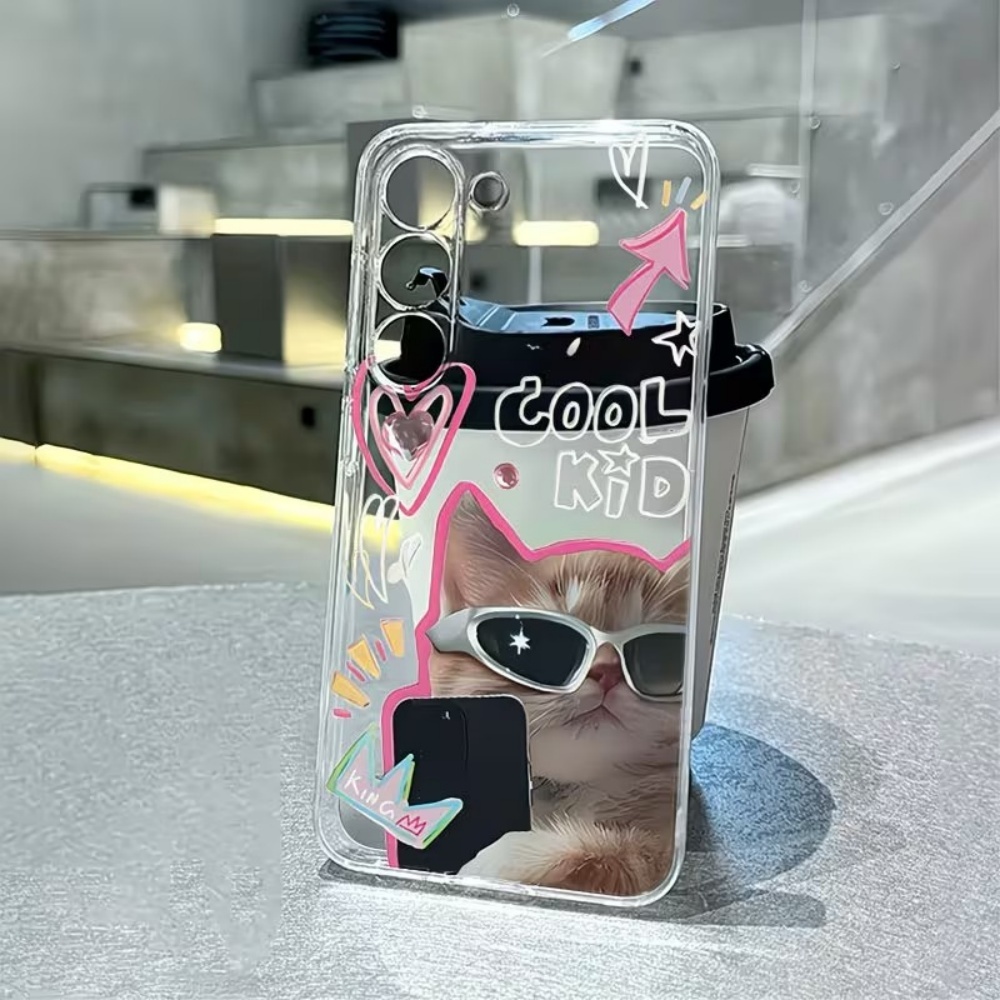 子犬柄クリアTPUスマホケース Samsung Galaxy - Samsung Galaxy A55 のレビューと価格
