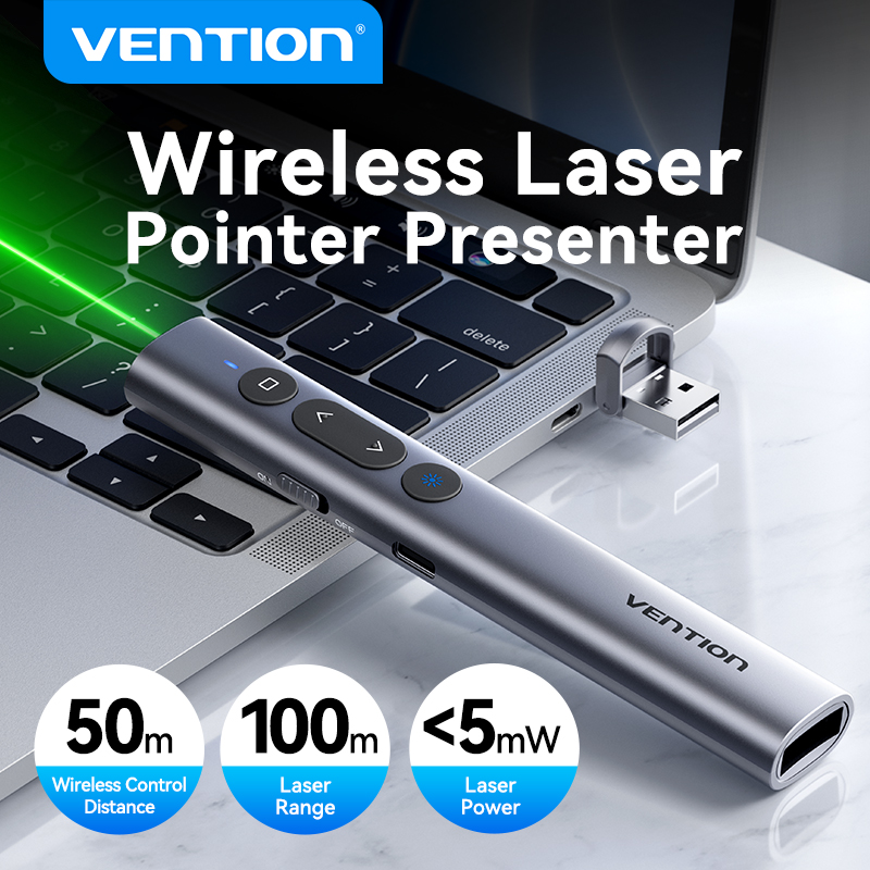 身体活動用のワイヤレスレーザーポインター,100m,2.4g - Laser Pointer Presenter のレビューと価格