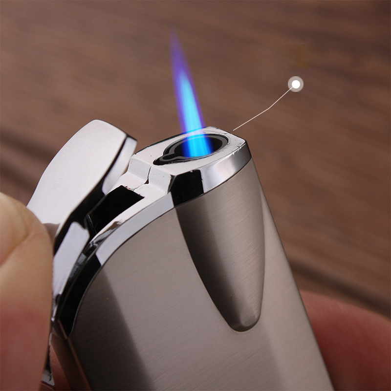 小さな金属ガスライター電子ライターカラフルなターボライターブ - Electronics Gadgets For Gift のレビューと価格