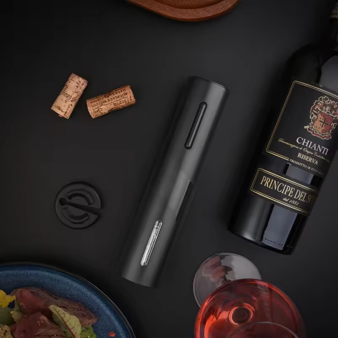 電動ワインボトルオープナー自動赤ワインコルク抜きワインオープ - Kitchen Electronics Gadgets のレビューと価格