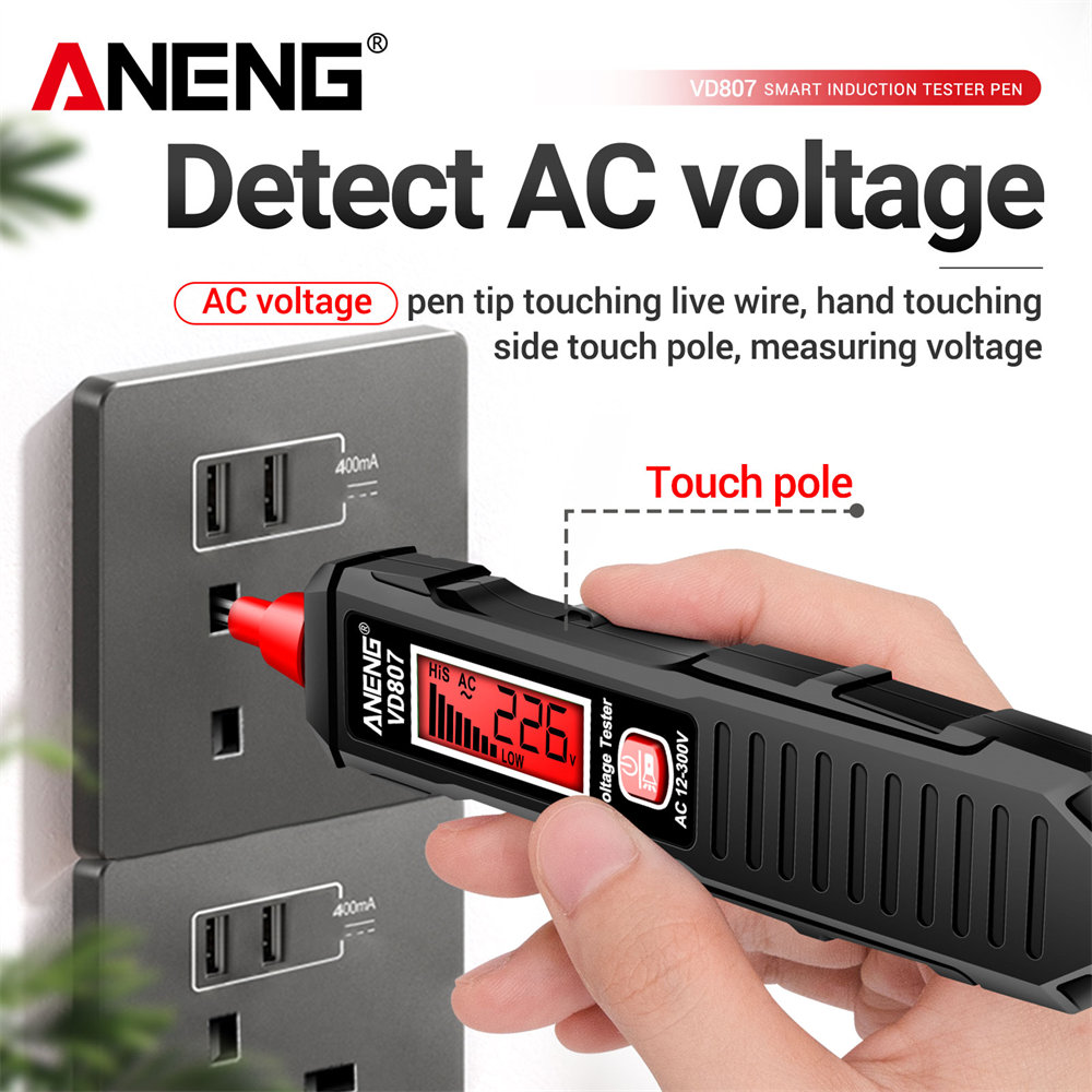 ANENG VD807 一言誘導ポータブル 50/60Hz  - Smart Pen Digital のレビューと価格