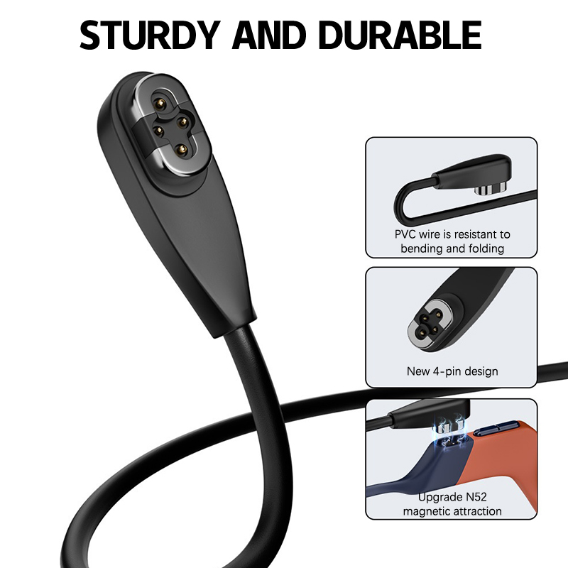 新しいタイプ C/USB 充電ケーブル Shokz Open - Magnetic Charging Cable のレビューと価格