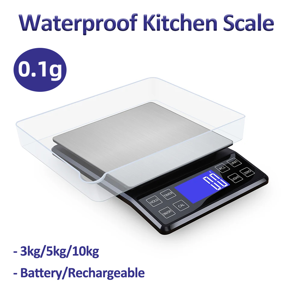 デジタルキッチンスケール 0.1 グラム高精度 3 キロ/5 - Kitchen Electronics Gadgets のレビューと価格