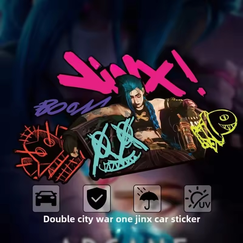 Arcane Jinx グラフィティ反射車ステッカー電動バイ - Electro Gadgets のレビューと価格