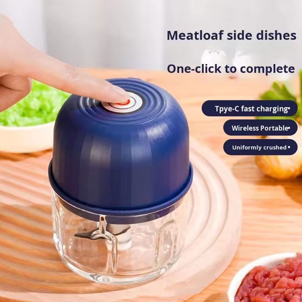 ミニ電動ガーリックチョッパー ポータブルUSB充電式フードプ - Kitchen Electronics Gadgets のレビューと価格