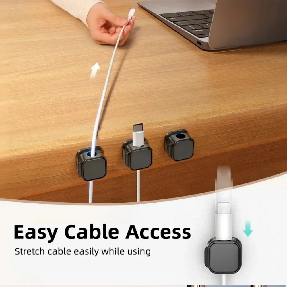 磁気ケーブルクリップオーガナイザー 調節可能な粘着式ケーブル - Magnetic Charging Cable のレビューと価格