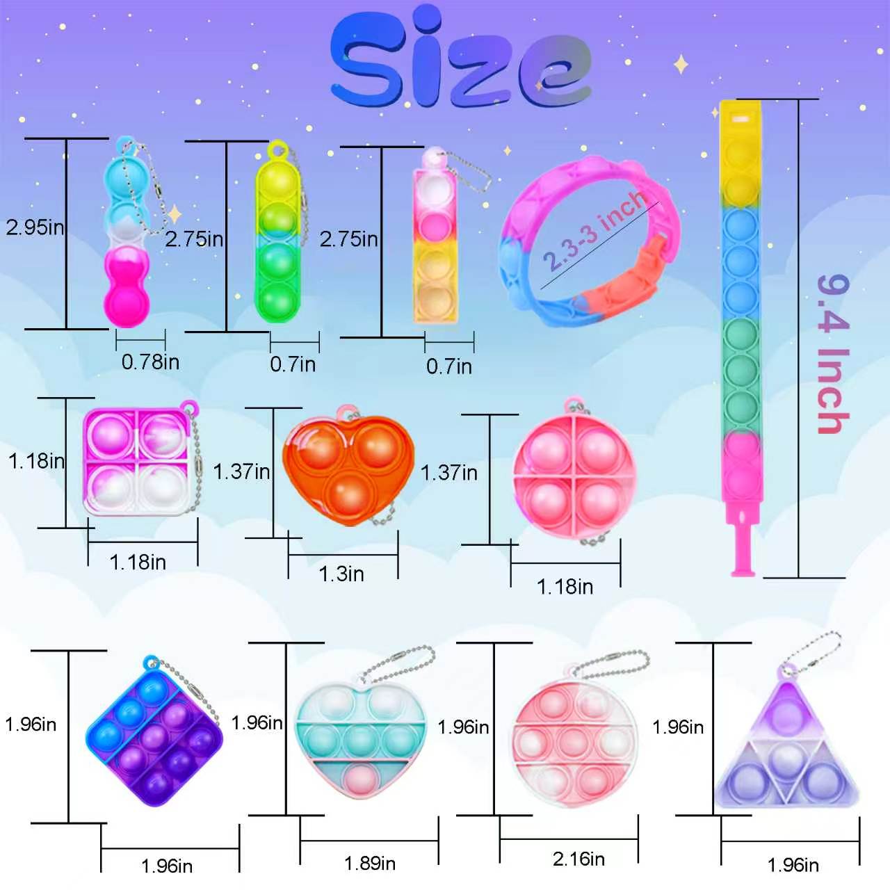 ミニポップキーホルダー フィジェットトイ 子供向け-誕生日パ - Electronics Latest Gadgets のレビューと価格