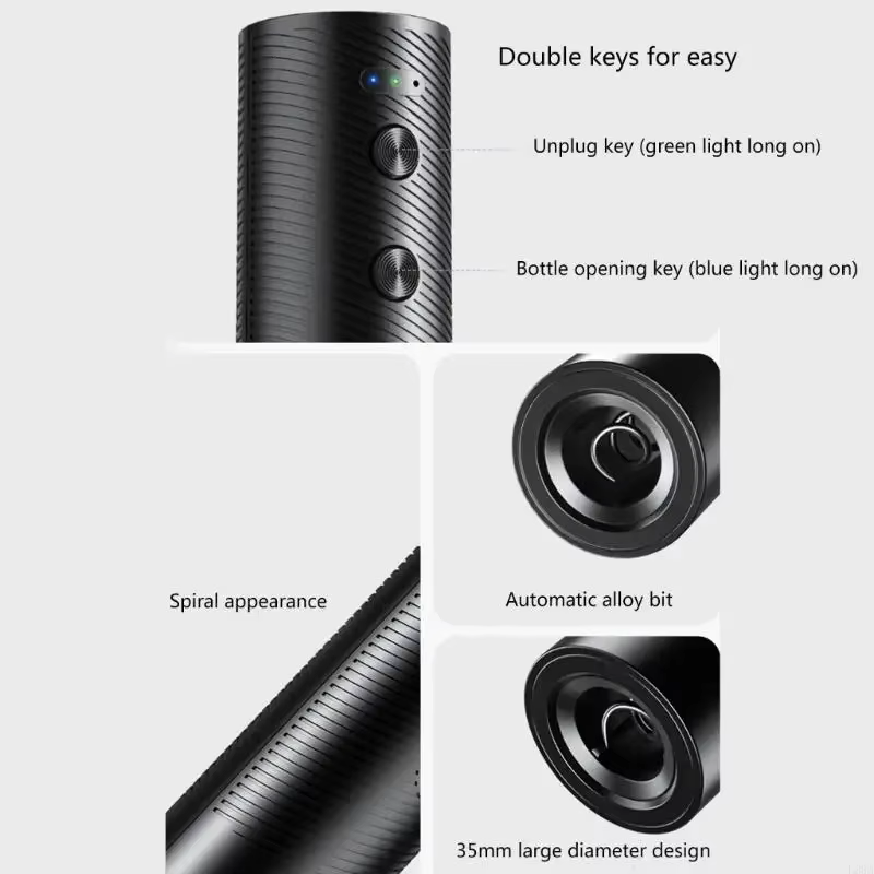 電動ワインオープナー 自動赤ワインコルクスクリュー 充電式ワ - Kitchen Electronics Gadgets のレビューと価格