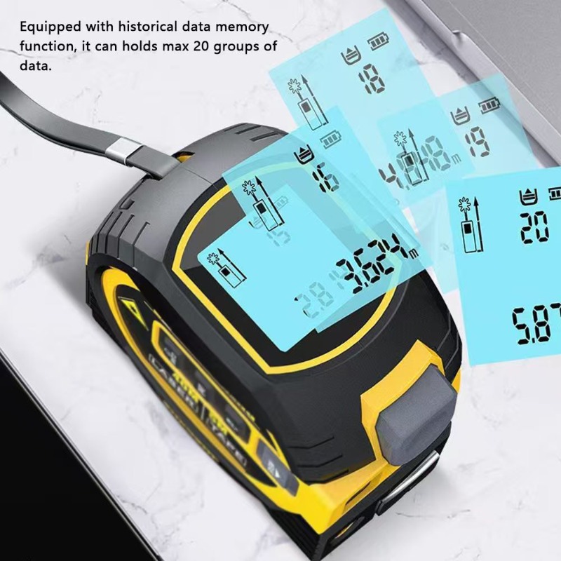 3 in 1 レーザー距離計、テープメジャー、赤外線クロスラ - Laser Distance Measure のレビューと価格