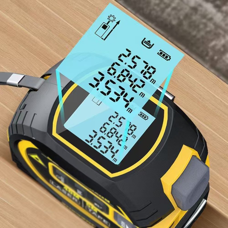 3 in 1 レーザー距離計、テープメジャー、赤外線クロスラ - Laser Distance Measure のレビューと価格