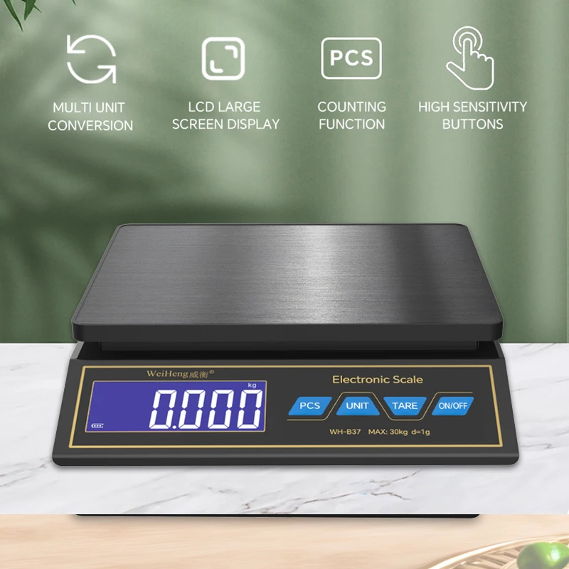 液晶デジタルキッチンスケール 30 キロ/1 グラム充電式ス - Kitchen Electronics Gadgets のレビューと価格